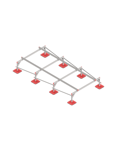 Опорная конструкция для установки оборудования TECHNORAPTOR FOOT 2000х4000 КМ-профиль (KM-TR-F-SSEI-2000-4000) в Ростове-на-Дону Системы видеонаблюдения Pintop.ru