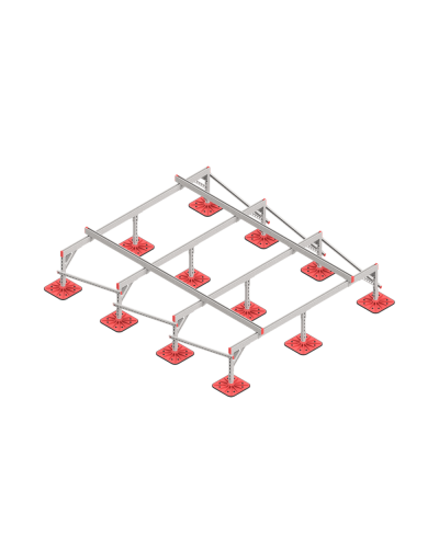 Опорная конструкция для установки оборудования TECHNORAPTOR FOOT 2500х3000 тип 2 КМ-профиль (KM-TR-F-SSEI-2500-3000-2) в Ростове-на-Дону Системы видеонаблюдения Pintop.ru