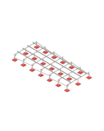 Опорная конструкция для установки оборудования TECHNORAPTOR FOOT 2500х6000 КМ-профиль (KM-TR-F-SSEI-2500-6000) в Ростове-на-Дону Системы видеонаблюдения Pintop.ru