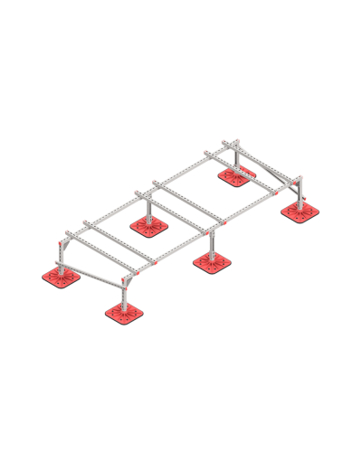 Опорная конструкция для установки оборудования TECHNORAPTOR FOOT 3000х1200 тип 2 КМ-профиль (KM-TR-F-SSEI-3000-1200-2) в Ростове-на-Дону Системы видеонаблюдения Pintop.ru