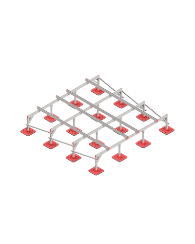 Опорная конструкция для установки оборудования TECHNORAPTOR FOOT 3000х3000 HD КМ-профиль (KM-TR-F-SSEI-3000-3000 HD) в Ростове-на-Дону Системы видеонаблюдения Pintop.ru