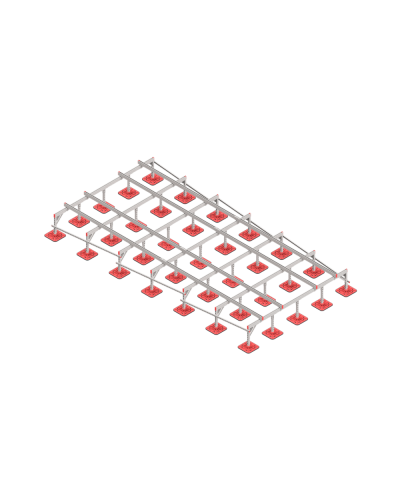 Опорная конструкция для установки оборудования TECHNORAPTOR FOOT 3000х6000 тип 2 HD КМ-профиль (KM-TR-F-SSEI-3000-6000-2 HD) в Ростове-на-Дону Системы видеонаблюдения Pintop.ru