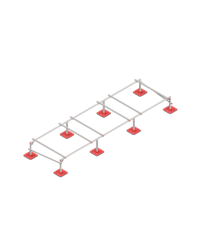 Опорная конструкция для установки оборудования TECHNORAPTOR FOOT 5000х1500 HD КМ-профиль (KM-TR-F-SSEI-5000-1500 HD) в Ростове-на-Дону Системы видеонаблюдения Pintop.ru