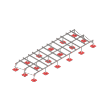 Опорная конструкция для установки оборудования TECHNORAPTOR FOOT 6000х2000 HD КМ-профиль (KM-TR-F-SSEI-6000-2000 HD)