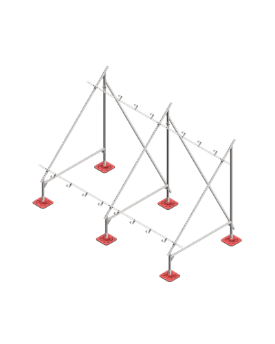 Опорная конструкция для установки нескольких солнечных панелей/коллекторов TECHNORAPTOR FOOT КМ-профиль (KM-TR-F-SSfMMPI-C) в Ростове-на-Дону Системы видеонаблюдения Pintop.ru