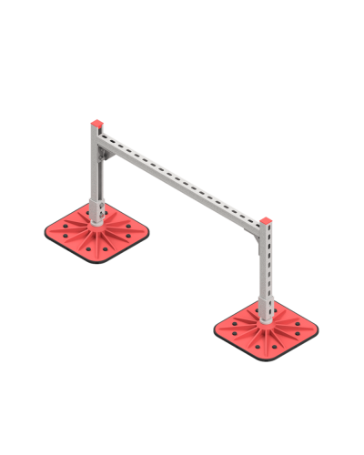 Опорная конструкция для горизонтальных прямоугольных воздуховодов и металлических лотков кабеленесущих систем TECHNORAPTOR FOOT 1000х500 КМ-профиль (KM-TR-F-SSHRAD-1000-500) в Ростове-на-Дону Системы видеонаблюдения Pintop.ru