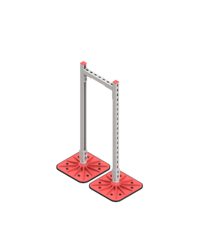 Опорная конструкция для горизонтальных прямоугольных воздуховодов и металлических лотков кабеленесущих систем TECHNORAPTOR FOOT 350х1000 HD КМ-профиль (KM-TR-F-SSHRAD-350-1000 HD) в Ростове-на-Дону Системы видеонаблюдения Pintop.ru
