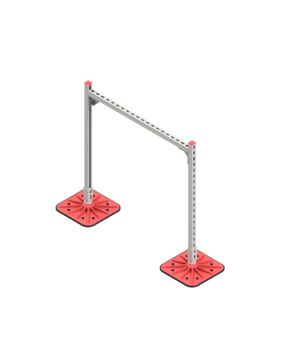 Опорная конструкция для горизонтальных прямоугольных воздуховодов и металлических лотков кабеленесущих систем TECHNORAPTOR FOOT 1000х1000 КМ-профиль (KM-TR-F-SSHRAD-1000-1000) в Ростове-на-Дону Системы видеонаблюдения Pintop.ru