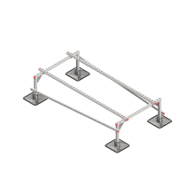Опорная конструкция для установки оборудования TECHNORAPTOR STEELFOOT 1000х2000 тип 1 КМ-профиль (KM-TR-STF-SSEI-1000-2000-1)