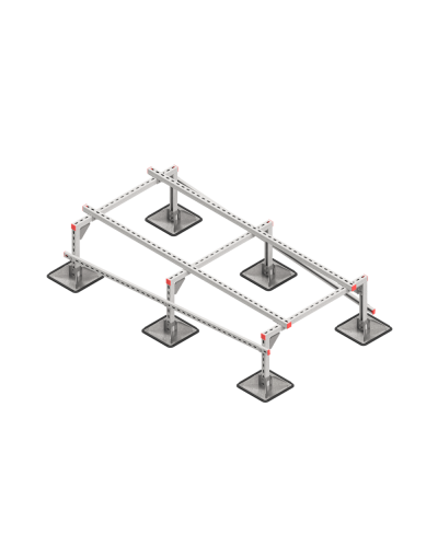 Опорная конструкция для установки оборудования TECHNORAPTOR STEELFOOT 1000х2000 тип 2 HD КМ-профиль (KM-TR-STF-SSEI-1000-2000-2 HD) в Ростове-на-Дону Системы видеонаблюдения Pintop.ru