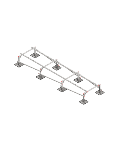 Опорная конструкция для установки оборудования TECHNORAPTOR STEELFOOT 1000х4000 КМ-профиль (KM-TR-STF-SSEI-1000-4000) в Ростове-на-Дону Системы видеонаблюдения Pintop.ru