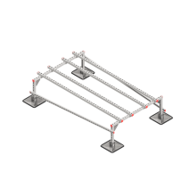 Опорная конструкция для установки оборудования TECHNORAPTOR STEELFOOT 1200х2000 тип 2 КМ-профиль (KM-TR-STF-SSEI-1200-2000-2)