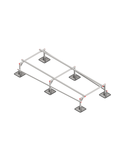 Опорная конструкция для установки оборудования TECHNORAPTOR STEELFOOT 1200х3000 тип 1 КМ-профиль (KM-TR-STF-SSEI-1200-3000-1) в Ростове-на-Дону Системы видеонаблюдения Pintop.ru