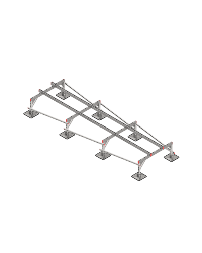 Опорная конструкция для установки оборудования TECHNORAPTOR STEELFOOT 1200х4000 тип 1 КМ-профиль (KM-TR-STF-SSEI-1200-4000-1) в Ростове-на-Дону Системы видеонаблюдения Pintop.ru