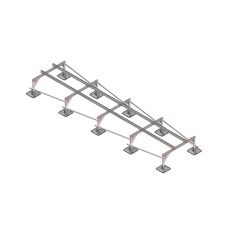 Опорная конструкция для установки оборудования TECHNORAPTOR STEELFOOT 1200х5000 тип 1 КМ-профиль (KM-TR-STF-SSEI-1200-5000-1)