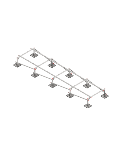 Опорная конструкция для установки оборудования TECHNORAPTOR STEELFOOT 1200х5000 тип 2 КМ-профиль (KM-TR-STF-SSEI-1200-5000-2) в Ростове-на-Дону Системы видеонаблюдения Pintop.ru