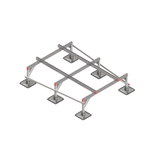 Опорная конструкция для установки оборудования TECHNORAPTOR STEELFOOT 1500х2000 тип 2 КМ-профиль (KM-TR-STF-SSEI-1500-2000-2)