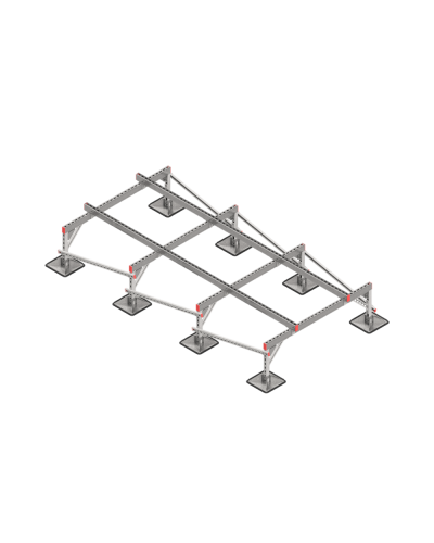 Опорная конструкция для установки оборудования TECHNORAPTOR STEELFOOT 1500х3000 тип 2 HD КМ-профиль (KM-TR-STF-SSEI-1500-3000-2 HD) в Ростове-на-Дону Системы видеонаблюдения Pintop.ru