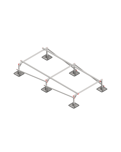 Опорная конструкция для установки оборудования TECHNORAPTOR STEELFOOT 1500х3000 тип 4 HD КМ-профиль (KM-TR-STF-SSEI-1500-3000-4 HD) в Ростове-на-Дону Системы видеонаблюдения Pintop.ru