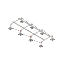 Опорная конструкция для установки оборудования TECHNORAPTOR STEELFOOT 1500х4000 тип 2 КМ-профиль (KM-TR-STF-SSEI-1500-4000-2)