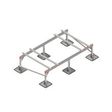 Опорная конструкция для установки оборудования TECHNORAPTOR STEELFOOT 2000х1200 HD КМ-профиль (KM-TR-STF-SSEI-2000-1200 HD)