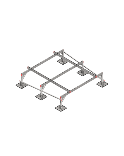 Опорная конструкция для установки оборудования TECHNORAPTOR STEELFOOT 2000х2000 HD КМ-профиль (KM-TR-STF-SSEI-2000-2000 HD) в Ростове-на-Дону Системы видеонаблюдения Pintop.ru