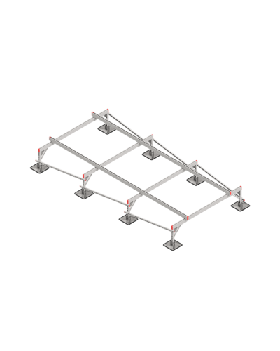 Опорная конструкция для установки оборудования TECHNORAPTOR STEELFOOT 2000х4000 HD КМ-профиль (KM-TR-STF-SSEI-2000-4000 HD) в Ростове-на-Дону Системы видеонаблюдения Pintop.ru