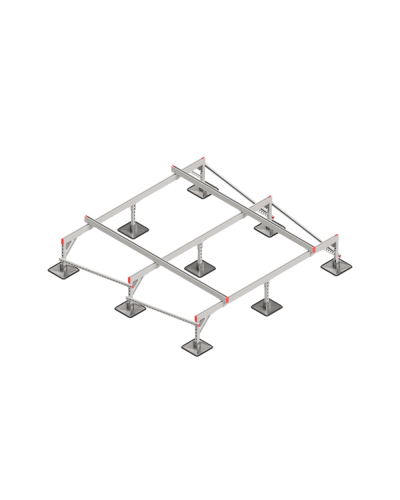 Опорная конструкция для установки оборудования TECHNORAPTOR STEELFOOT 2500х2500 HD КМ-профиль (KM-TR-STF-SSEI-2500-2500 HD) в Ростове-на-Дону Системы видеонаблюдения Pintop.ru