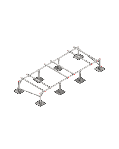 Опорная конструкция для установки оборудования TECHNORAPTOR STEELFOOT 3000х1200 тип 1 HD КМ-профиль (KM-TR-STF-SSEI-3000-1200-1 HD) в Ростове-на-Дону Системы видеонаблюдения Pintop.ru