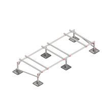 Опорная конструкция для установки оборудования TECHNORAPTOR STEELFOOT 3000х1200 тип 2 HD КМ-профиль (KM-TR-STF-SSEI-3000-1200-2 HD)
