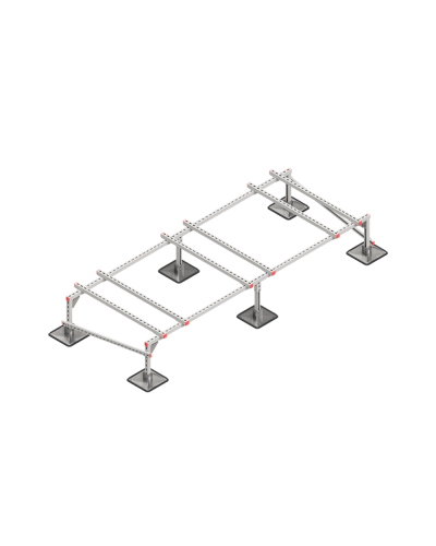 Опорная конструкция для установки оборудования TECHNORAPTOR STEELFOOT 3000х1200 тип 2 HD КМ-профиль (KM-TR-STF-SSEI-3000-1200-2 HD) в Ростове-на-Дону Системы видеонаблюдения Pintop.ru