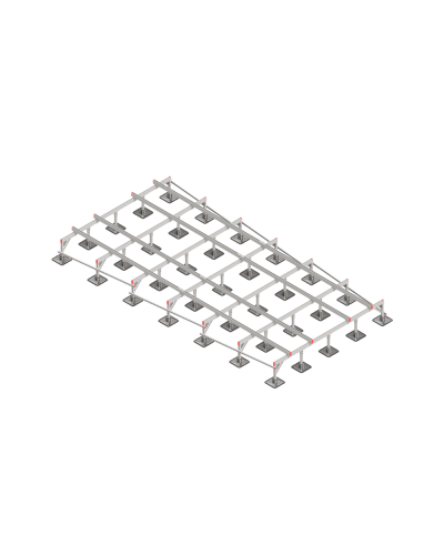 Опорная конструкция для установки оборудования TECHNORAPTOR STEELFOOT 3000х6000 тип 2 КМ-профиль (KM-TR-STF-SSEI-3000-6000-2) в Ростове-на-Дону Системы видеонаблюдения Pintop.ru