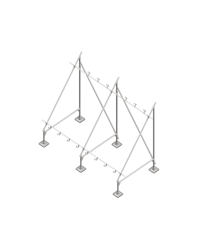 Опорная конструкция для установки нескольких солнечных панелей/коллекторов TECHNORAPTOR STEELFOOT КМ-профиль (KM-TR-STF-SSfMMPI-C) в Ростове-на-Дону Системы видеонаблюдения Pintop.ru