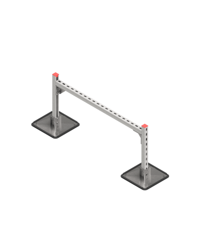 Опорная конструкция для горизонтальных прямоугольных воздуховодов и металлических лотков кабеленесущих систем TECHNORAPTOR STEELFOOT 1000х500 HD КМ-профиль (KM-TR-STF-SSHRAD-1000-500 HD) в Ростове-на-Дону Системы видеонаблюдения Pintop.ru