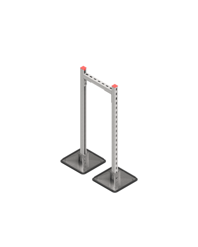 Опорная конструкция для горизонтальных прямоугольных воздуховодов и металлических лотков кабеленесущих систем TECHNORAPTOR STEELFOOT 350х1000 HD КМ-профиль (KM-TR-STF-SSHRAD-350-1000 HD) в Ростове-на-Дону Системы видеонаблюдения Pintop.ru