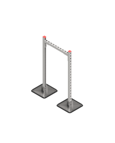 Опорная конструкция для горизонтальных прямоугольных воздуховодов и металлических лотков кабеленесущих систем TECHNORAPTOR STEELFOOT 500х1000 HD КМ-профиль (KM-TR-STF-SSHRAD-500-1000 HD) в Ростове-на-Дону Системы видеонаблюдения Pintop.ru