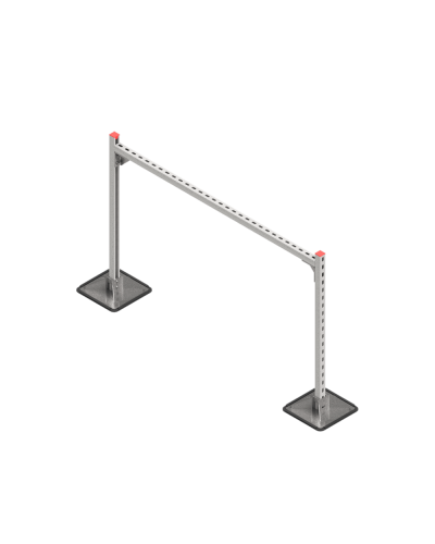 Опорная конструкция для горизонтальных прямоугольных воздуховодов и металлических лотков кабеленесущих систем TECHNORAPTOR STEELFOOT 1500х1000 HD КМ-профиль (KM-TR-STF-SSHRAD-1500-1000 HD) в Ростове-на-Дону Системы видеонаблюдения Pintop.ru