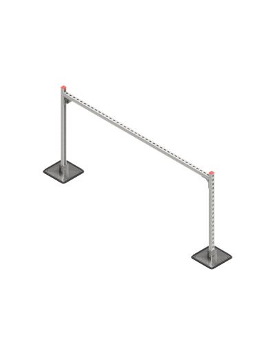 Опорная конструкция для горизонтальных прямоугольных воздуховодов и металлических лотков кабеленесущих систем TECHNORAPTOR STEELFOOT 2000х1000 HD КМ-профиль (KM-TR-STF-SSHRAD-2000-1000 HD) в Ростове-на-Дону Системы видеонаблюдения Pintop.ru