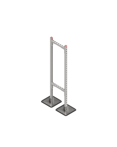 Опорная конструкция для горизонтальных прямоугольных воздуховодов и металлических лотков кабеленесущих систем TECHNORAPTOR STEELFOOT 350х1500 HD КМ-профиль (KM-TR-STF-SSHRAD-350-1500 HD) в Ростове-на-Дону Системы видеонаблюдения Pintop.ru