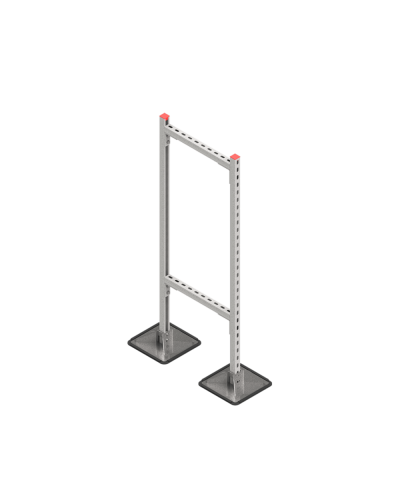 Опорная конструкция для горизонтальных прямоугольных воздуховодов и металлических лотков кабеленесущих систем TECHNORAPTOR STEELFOOT 500х1500 КМ-профиль (KM-TR-STF-SSHRAD-500-1500) в Ростове-на-Дону Системы видеонаблюдения Pintop.ru