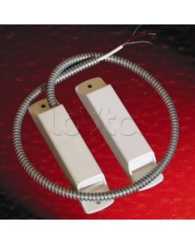 Извещатель охранный точечный магнитоконтактный взрывозащищенный Магнито-Контакт Аякс исп.10 (ИО 102-26/В) из антистатичного пластика черн. цвета (металлорукав из нерж. стали) в Ростове-на-Дону Извещатели охранные (Ex) Pintop.ru