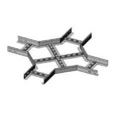 Ответвитель X-образный 600х50 (1,2) для лестничного лотка ПожТехКабель (651-905)