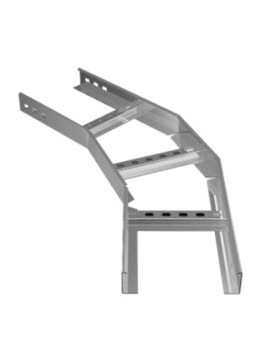 Угол горизонтальный 45° 100х50 (1,2) для лестничного лотка ПожТехКабель (650-300) в Ростове-на-Дону Кабельные лотки Pintop.ru