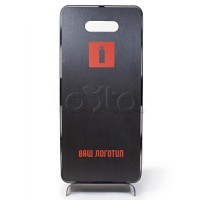 Подставка интерьерная ПРЕСТИЖ черная для огнетушителей высотой до 600 мм с логотипом заказчика ПОЖТЕХНИКА