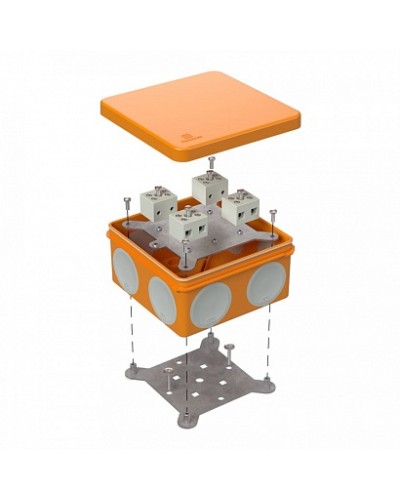 Коробка огнестойкая для о/п двухкомпонентная 60-0300-FR6.0-8 Е15-Е120 100х100х50 Промрукав (60-0300-FR6.0-8) в Ростове-на-Дону Огнестойкие кабельные линии Pintop.ru