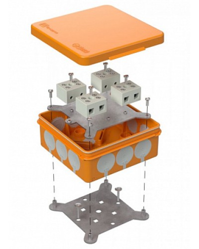Коробка огнестойкая для о/п двухкомпонентная 60-0303-FR10.0-8 Е15-Е120 100х100х40 Промрукав (60-0303-FR10.0-8) в Ростове-на-Дону Огнестойкие кабельные линии Pintop.ru