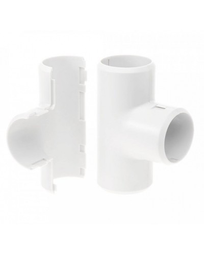 Тройник разборный белый д16 (70шт/700шт уп/кор) Промрукав (PR.07316б) в Ростове-на-Дону Повороты, муфты, тройники Pintop.ru