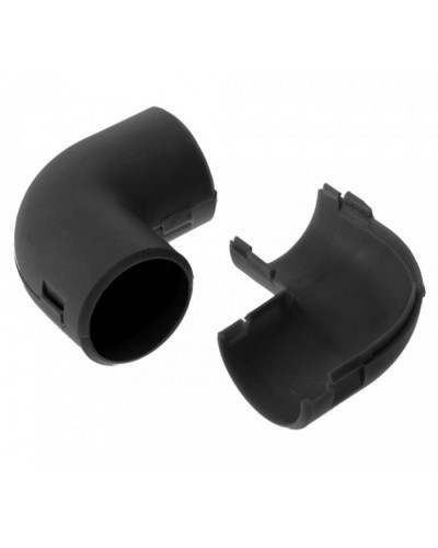 Соединитель угловой разборный черный д20 (5шт/550шт уп/кор) Промрукав (PR13.0174) в Ростове-на-Дону Повороты, муфты, тройники Pintop.ru