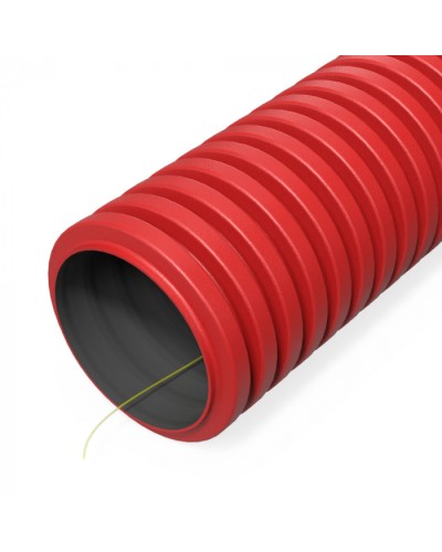 Труба гофр. двуст. ПНД гибкая тип 1250 (SN63) с/з красная d50 мм (100м/200м уп/пал) Промрукав (PR15.00977) в Ростове-на-Дону Труба гофрированная Pintop.ru