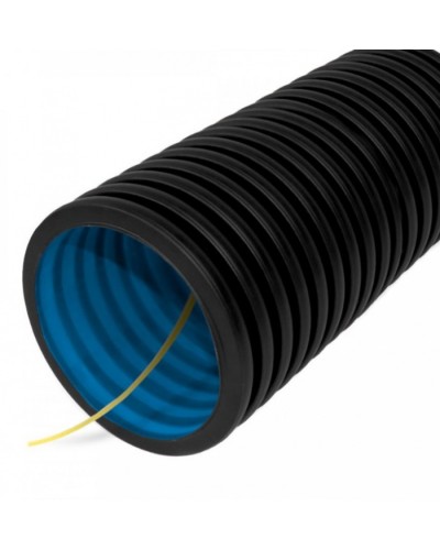 Труба гофрированная двустенная ПНД гибкая тип 450 (SN18) с/з черная д63 (100м/уп) Промрукав (PR15.0140) в Ростове-на-Дону Труба гофрированная Pintop.ru